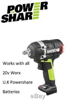 WORX impact wrench Brushless WU278 PROFESSIONAL 18V/20V MAX Cordless BARE UNIT